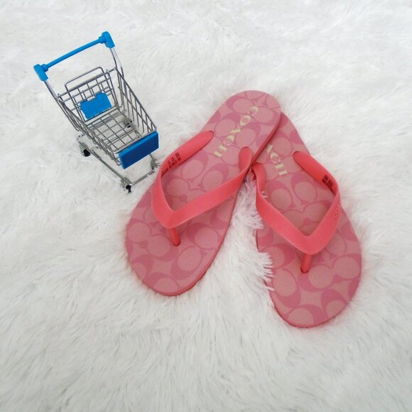 Coach Zak Flip Flips Womens Taffy 8B - Picture 6 of 11